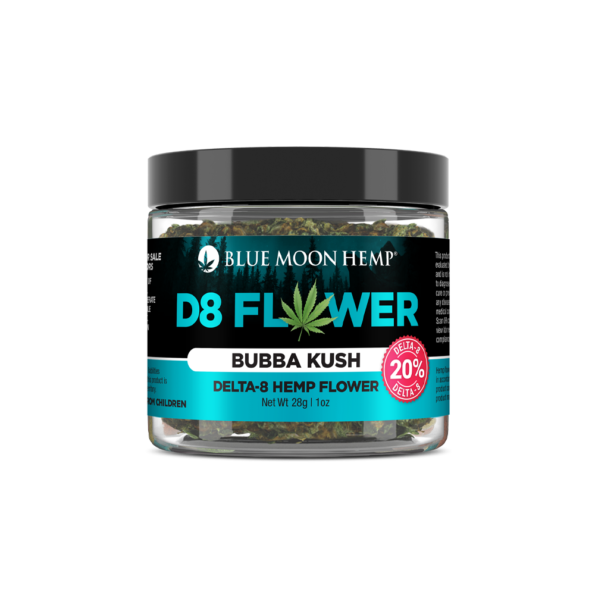 Blue Moon Hemp Delta 8 Flower 28g BubbaKush 595x595 1