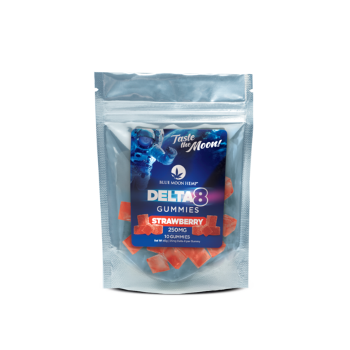 D8 Gummy Strawberry 250mg POUCH Front D8 Gummy Strawberry 250mg POUCH Front