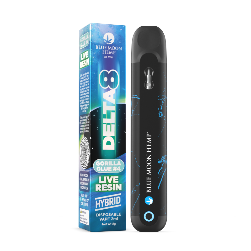 delta 8 live resin 2 gram disposable vape gorilla glue 4